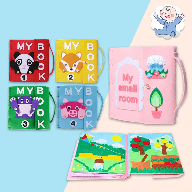 5 Styles Bricolage Mon Premier Livre Feutre Livres Tranquilles Bebe Debut Developpement Cognitif Jouets Fait A La Main Cadeau Special Pour Enfant Feutre Bricolage Paquet Aliexpress