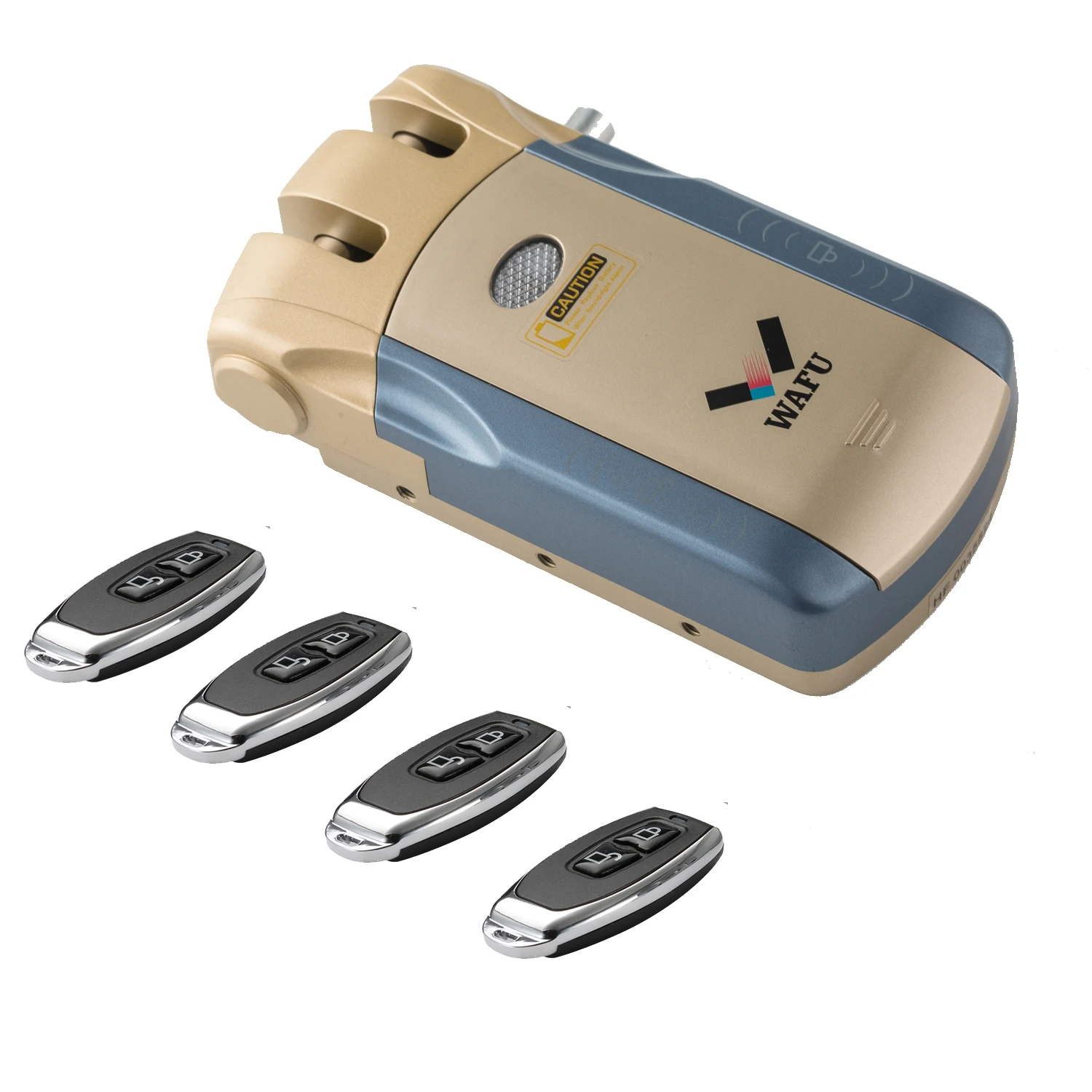 TYIYEWH WAFU 010 Wireless Remote Control Electronic Lock Invisible Keyless Entry Intelligent Lock with 4 Remote Keys