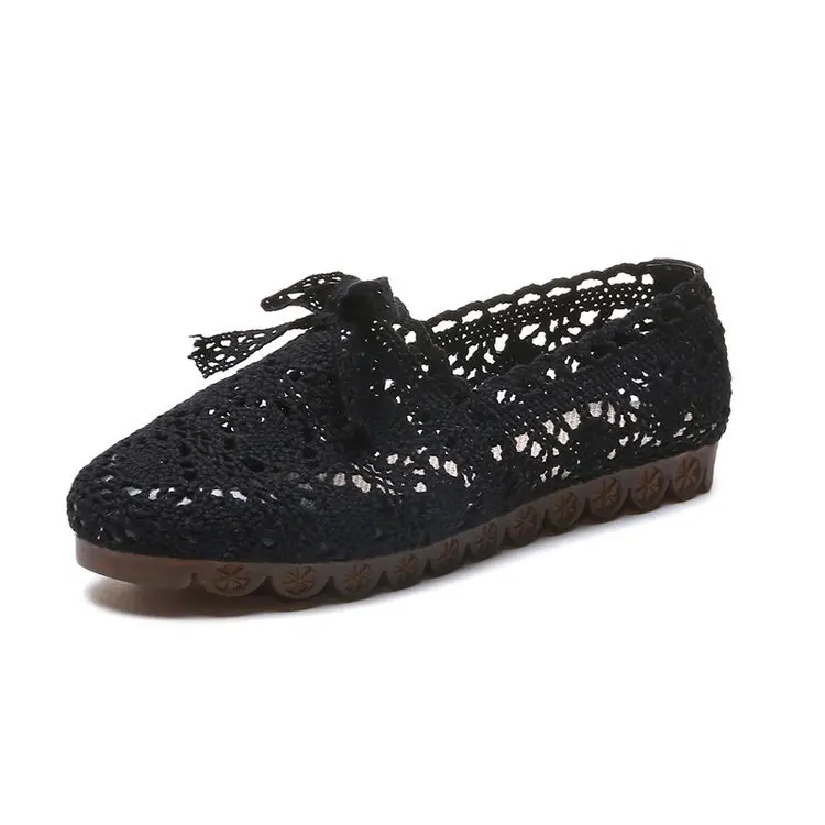 Women's Shoes Flat Shoes Women Solid Color Hollow Single Shoes Casual Korean Style Women Breathable Mesh Loafers Shoes EUR35-40 Women's Shoes Flat Shoes Women Solid Color Hollow Single Shoes Casual Korean Style Women Breathable Mesh Loafers Shoes EUR35-40