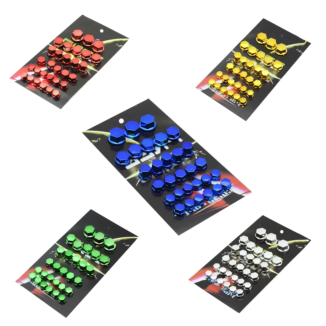 

Dewtreetali 30Pcs Motorcycle Screw Nut Bolt Cap Cover Decoration Motorbike Ornamental Cap For Yamaha Kawasaki Honda Suzuki KTM