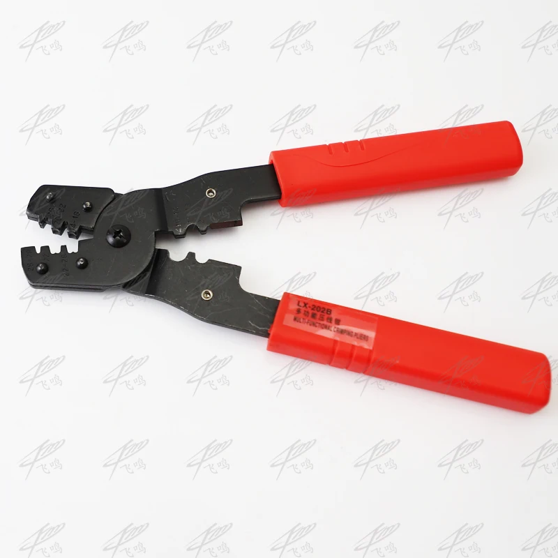 HS-202B Multifunctional line pressing clamp the cold press clamp wiring terminal cutters crimping pliers LX-202B