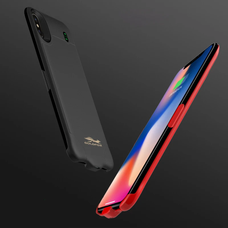 4000/6000 мАч чехол для аккумулятора телефона для IPhone X Внешний Аккумулятор Чехол для зарядного устройства для IPhone X чехол для аккумулятора