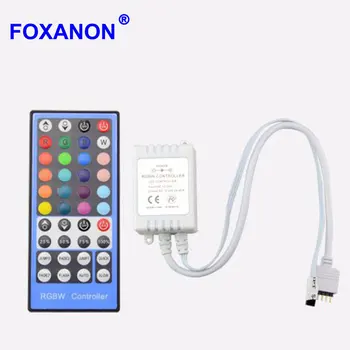 

DC12V - 24V 2A 4Channel 40Key RGBW Led Controller Dimmer 5pin Remote Control For RGBW LED Strip Light