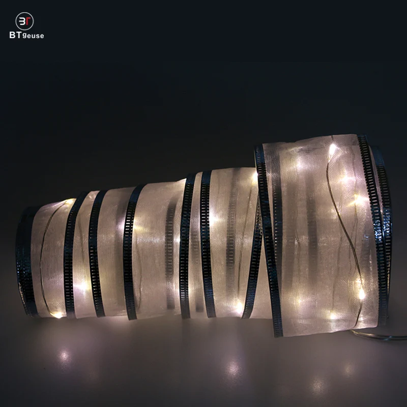 BTgeuse White Ribbon Fairy String Lights for Wedding Christmas and Room Decoration 2M White Led String Light with Remote BTgeuse White Ribbon Fairy String Lights for Wedding Christmas and Room Decoration 2M White Led String Light with Remote