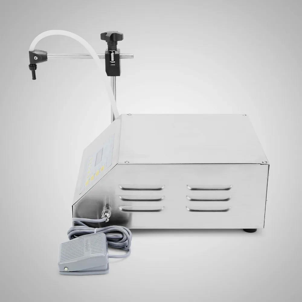 Digital electrical liquids filling machine,water pumping filler,automatic beverage packaging equipment,3.5L,stainless,warranty