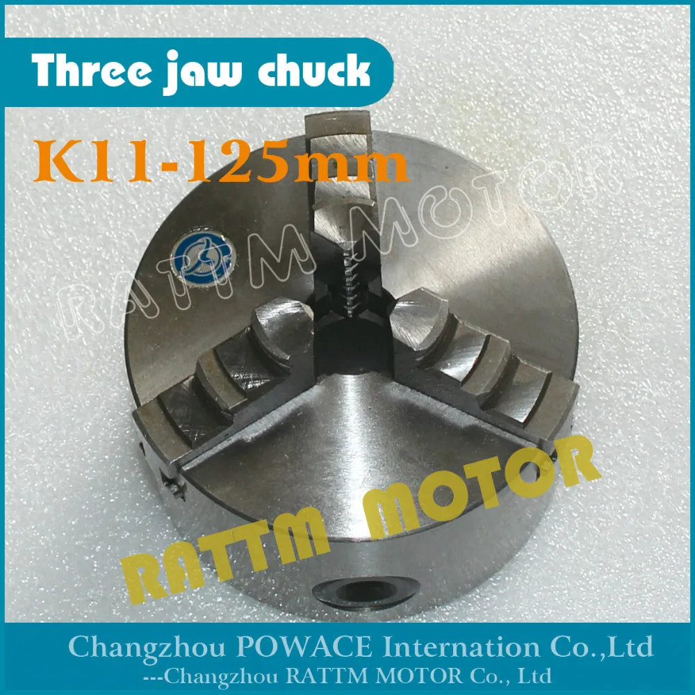 Manual chuck Three 3 jaw self centering chuck K11 125mm 3 jaw chuck Machine tool Lathe