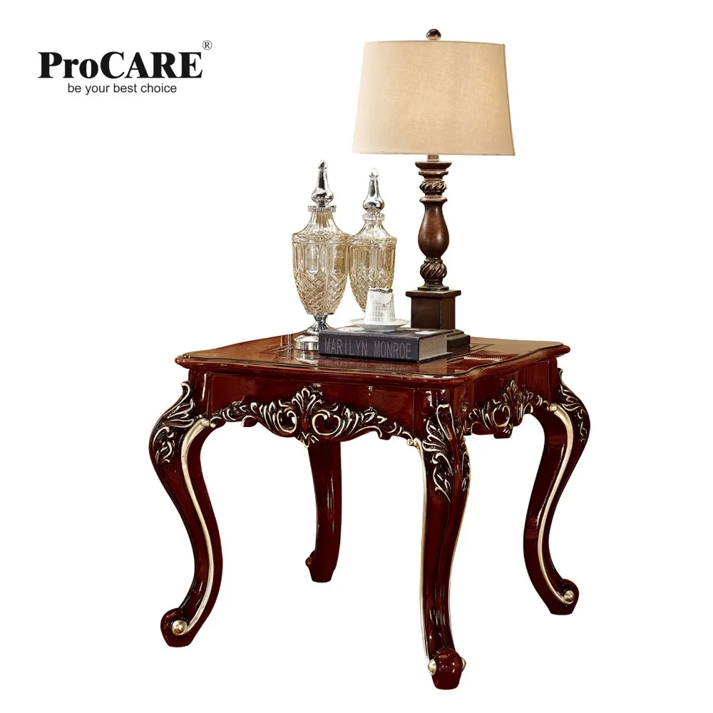 Antique solid wood sofa side table for luxury European style furniture set from Brand ProCARE Antique solid wood sofa side table for luxury European style furniture set from Brand ProCARE