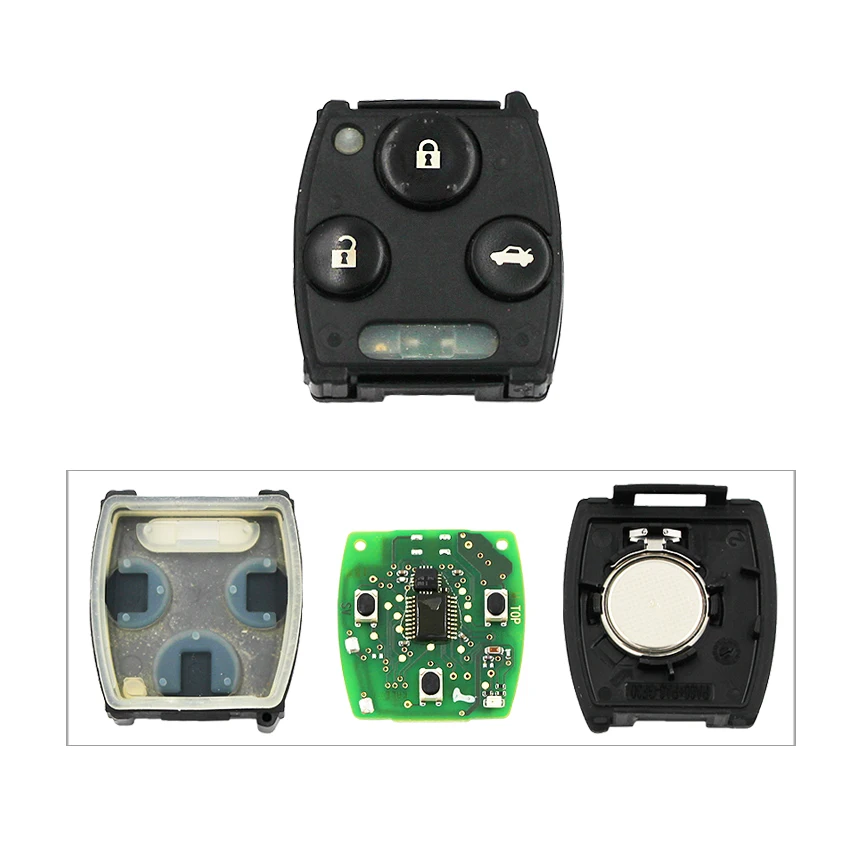 Новая замена 3 кнопки дистанционного ключа Fob ключ дистанционного управления 433 МГц для Honda Accord Civic CRV 2008-2012 ID46 чип необработанное лезвие