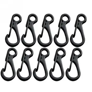 

10 Pcs Parachute Backpack Mini Tactical Keychain Spring Clasps Hang Buckle Tactical Survival Gear