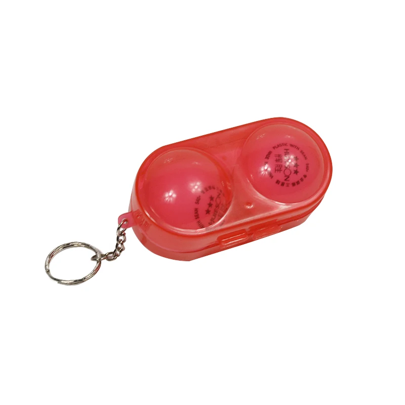 Huieson Table Tennis Ball Container Box Hard Plastic Case Ping Pong Ball Storage Box with Keychain Table Tennis Accessories Gift (5)