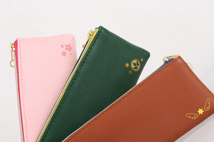 MSMO Anime CardCaptor Sakura Cosplay The Clow Long Zip Coin Purses Kinomoto Sakura Clow Card Wallet Purse 2