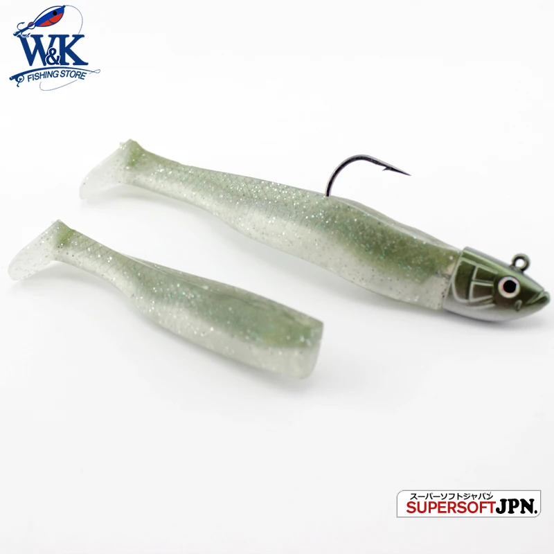 

3.5 inch Mini Shad for Perch Fishing Lure with 14 g Jig Head Soft Fishing Bait DIY Texas Set Walleye Bass Lures Black Minnow