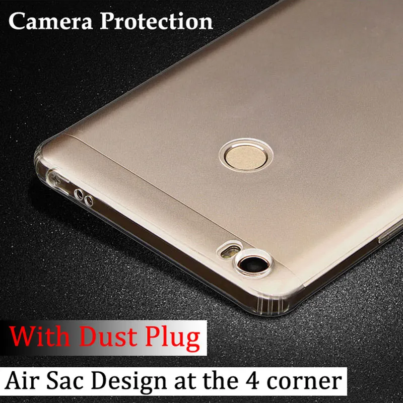 

Air sac case for Xiaomi mi max Clear Crystal cover Anti Knock design top quality soft TPU material free shipping
