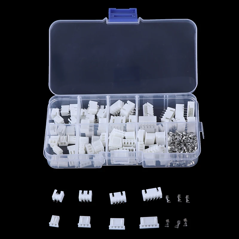 

230pcs 2.54mm Pitch Terminal Kit / Housing / Pin Header Connector Wire Connectors Adaptor XH Kits TJC3 XH2.54 2p 3p 4p 5 pin