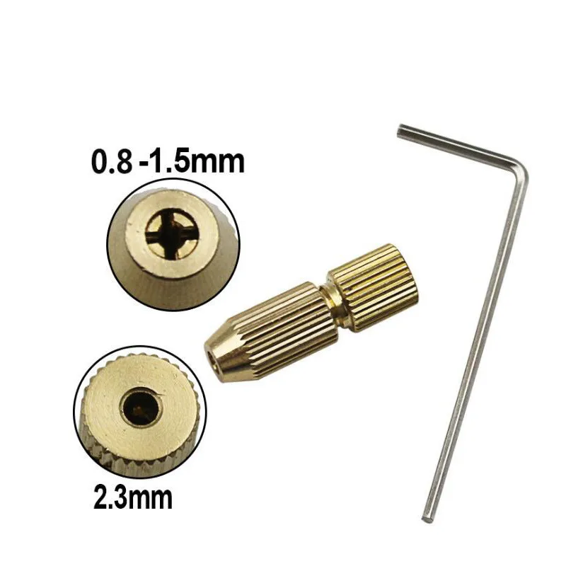 

2.3mm Electric motor shaft Mini Chuck Fixture Clamp 0.8mm-1.5mm Small To Drill Bit Micro Chuck fixing device