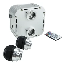 32 Вт RGB двойной звук Мерцание светодиодный волоконно-оптический светильник двигатель с 28Key RF пульт дистанционного управления для звездного неба эффект источник питания