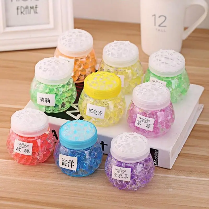 Crystal Bead Air Freshener Cleaner Solid Fragrant Deodorant Round