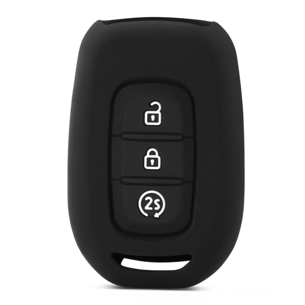 

3 Buttons Silicone Remote Key Fob Case Cover For Renault Duster Sandero Logan Clio Captur Laguna Scen 2015 2016 2017