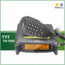 TYT TH7800 двухдиапазонный ЖК-дисплей автомобильный Грузовик ветчина радио + UHF 134-174 МГц 400-480 МГц + микрофон + кабель для программирования