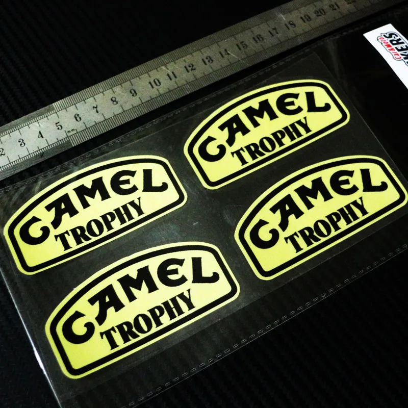 6zstickers X4 CAMEL TROPHY moto cars Reflective stickers decals waterproof sunscreen