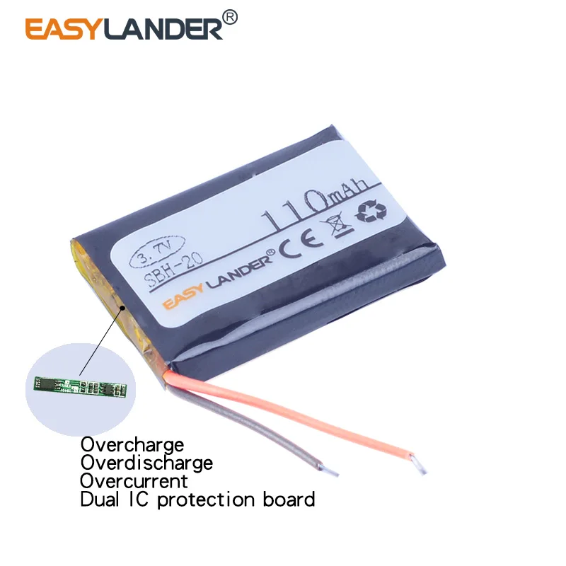 Easylander 3 7 V 110mAh Сменный литий-полимерный литий-ионный аккумулятор для SONY SBH20 SBH-20