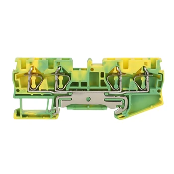 

10Pcs ST-4QUATTRO PE Instead of PHOENIX CONTACT Connectors Return Pull Type Four Conductor Spring Ground Terminal Blocks