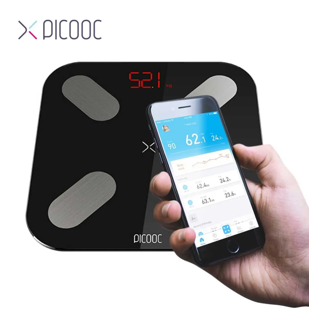Умные напольные весы PICOOC цифровые с Bluetooth электронные уличные Мини Смарт