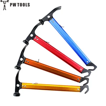 

PW TOOLS Lightweight Mountaineering Hammer Multi-purpose Hammer for Camping Hiking Tent with Hand Strap Portable Outdoor Tool