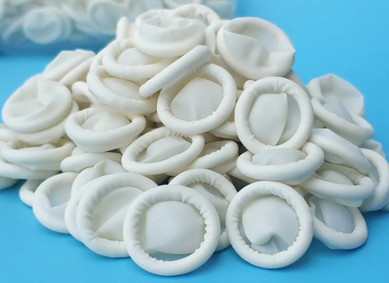 

500 pcs disposable antistatic rubber finger sheath eyebrow expansion glove practical eyelash expansion tool accessories