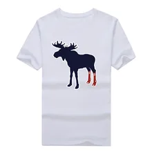 2017 Men’s Tops Tees popular Sox On Moose With Socks Boston Fan T-Shirt t shirt men design mens red shirt