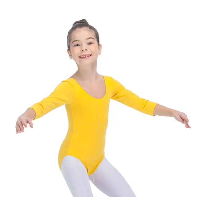 yellow dance leotard