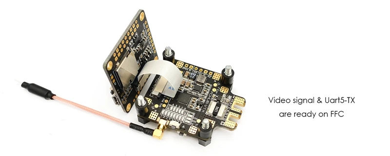 Transmissor de Vídeo Matek para rc Mateksys Fchub-vtx v - 1a Bec w 5.8g 40ch 25 200 500mw Comutável Multirotor Fpv Corrida 627v Pdb 5 7 Mateksys FCHUB VTX 6 ~ 27V PDB