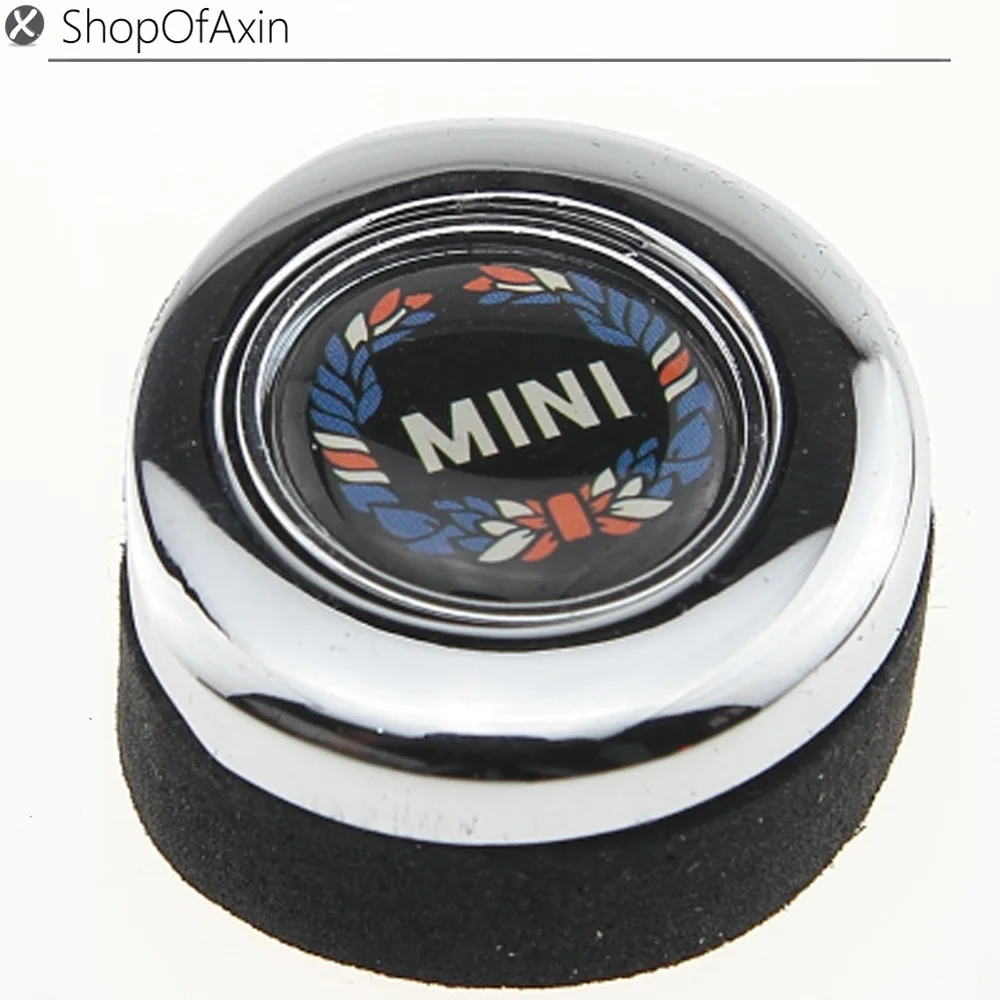 

Laurel wreath Chrome Polished Finish Engine Start stop Button Push Cap Cover For 2nd Gen MINI Cooper R55 R56 R57 R58 R59 R61 R60