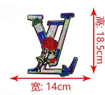 Новая мода, блестки, буквы, розовая ткань, DIY декоративные аксессуары для одежды, аксессуары для одежды, вышитые наклейки - Цвет: N6