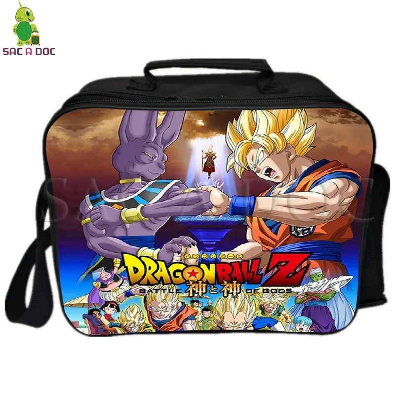 

Dragon Ball Z Super Saiyan Goku Vs Frieza Lunch Bag Fresh Keeping Cooler Bag Insulation Thermal Bag Picnic Camping Shoulder Bag