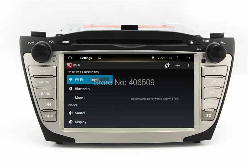 Top Android 7.1 In Dash Car DVD Player for Hyundai Tucson IX35 with GPS Navigation Bluetooth Radio USB SD AUX Audio WIFI 4Core+2G 2