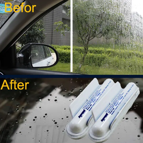 2Pcs Auto Car Windshield Glass Rain Repellent Repels Treatment Cleaner