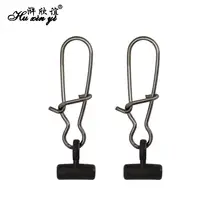 HXY 20 шт. 40 мм пластиковая головка трубы с нержавеющая сталь рыболовные Вертлюги хорошие защелки поворотный Rolling Snap