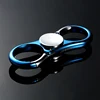 Fidget Spinner Hand Spinner Metal EDC Blue Figet Spiner Multifunction Car Key Chain Pendant Key Ring Handspinner Antistress Toys ► Photo 1/6