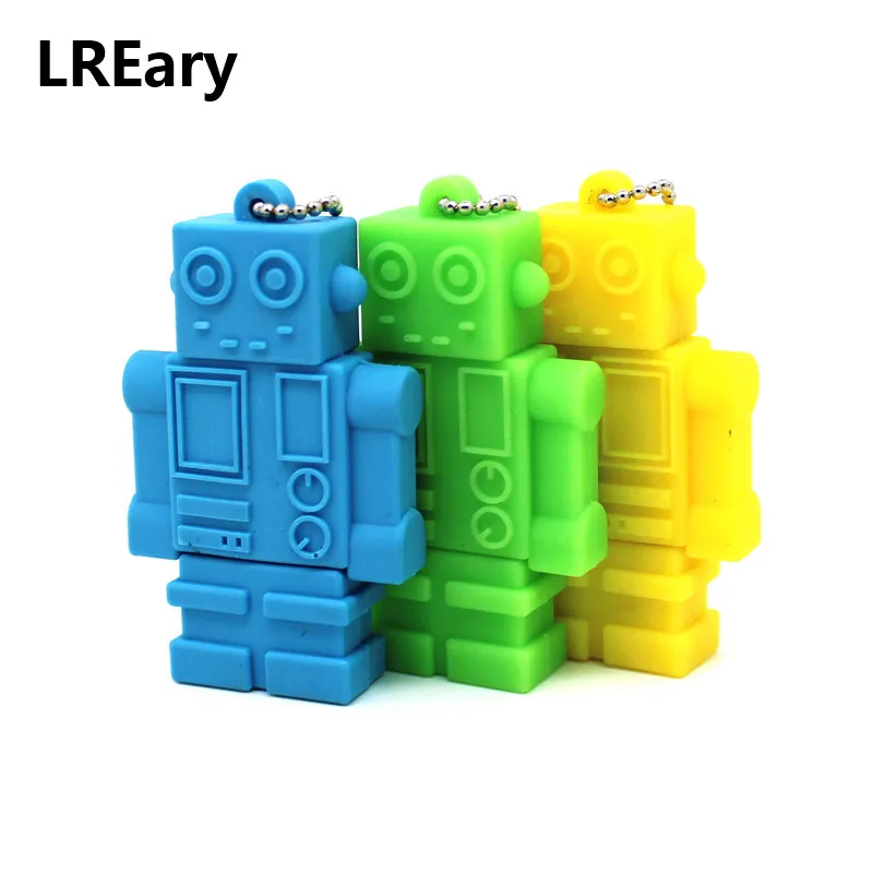 

new cartoon robot USB key Flash drive 8GB 4GB 16GB 32GB 64GB cle Pen drive memory stick pendrive gift