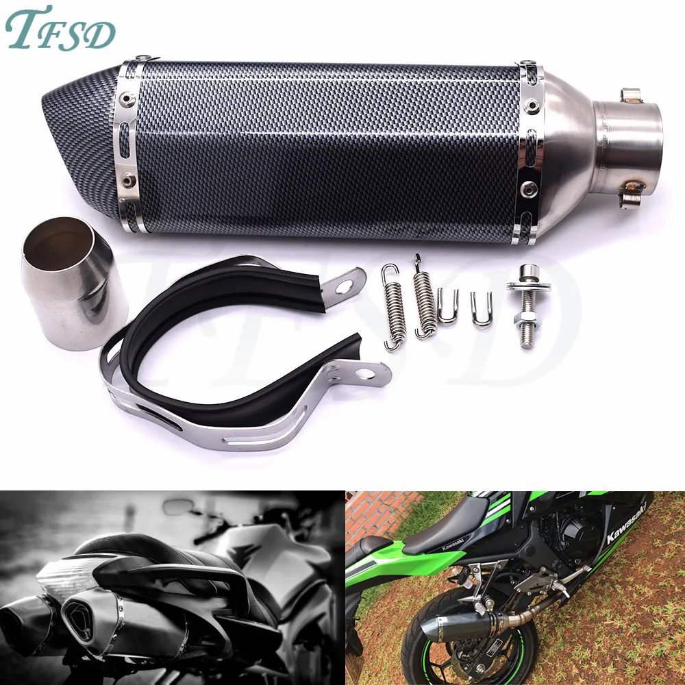 

36-51mm Universal Motorcycle Akrapovic Exhaust Modified Muffler Pipe for Suzuki GSXR600 GSXR750 GSXR1000 GSR600 GSR750 DL650 GSF