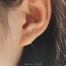 Новые маленькие серьги-гвоздики из стерлингового серебра 925 пробы, серебряные, 3 мм, 4 мм, изящные, с сердечками, более тщательно, мини-серьги, пирсинг для ушей