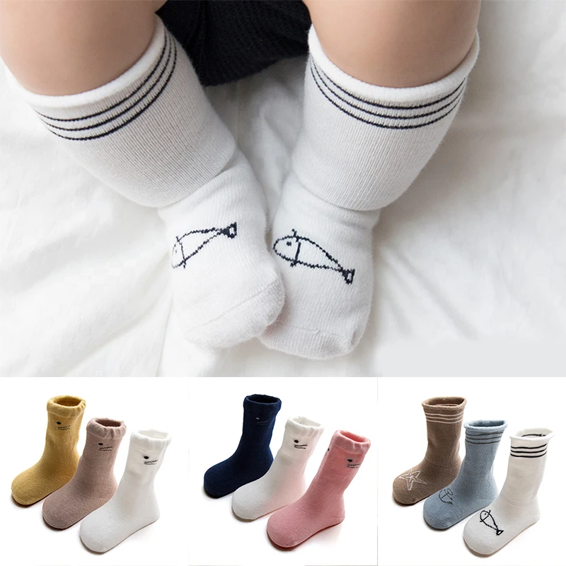 

3pcs/set 2018 New Unisex Lovely Cute Cartoon Kids baby Socks Knee Girl Boy Baby Toddler Socks animal infant Soft Cotton socks