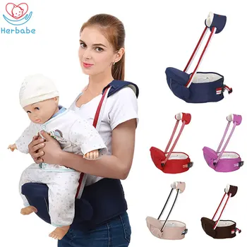 

Herbabe Baby Hipseat Carrier With Shoulder Baby Sling Wraps Adjustable Breathable Walkers Hold Waist Belt Infant Kids Hip Seat