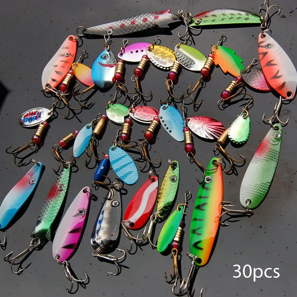 30 PCS Sequins Jerkbait Universal Artificial Bait Durable Hard