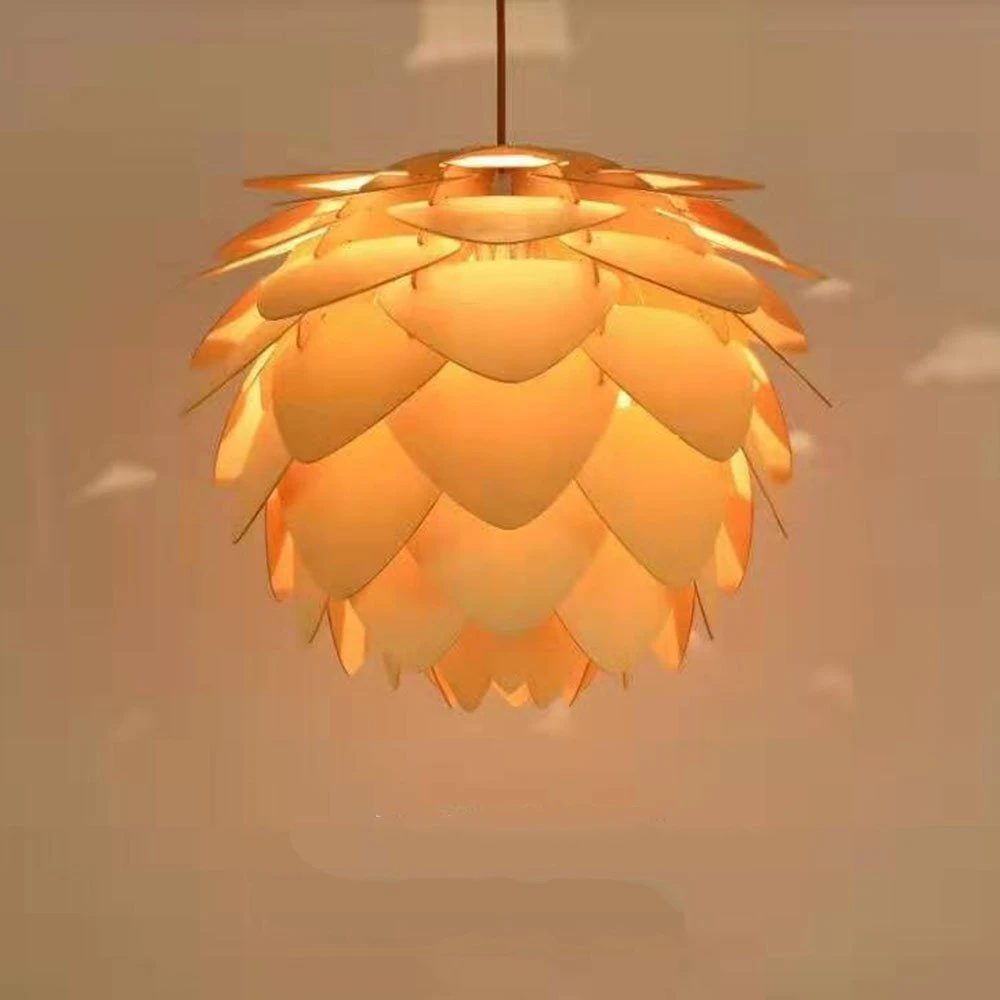 Nordic Wooden Pendant Light Pine Cone Wooden Pendant Lamp Diy Modern Hanging Living Room Dining Room Bedroom Led Lamp Fixtures Pendant Lights Aliexpress