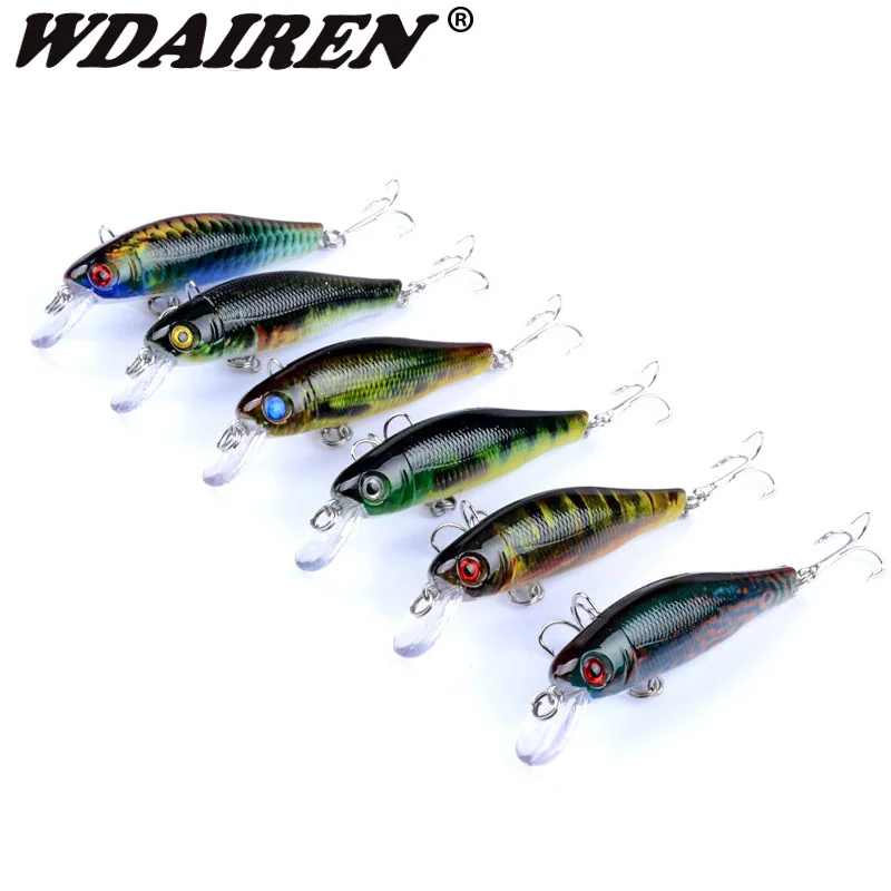 

6pcs/lot Minnow Fishing Lure Set China Hard Bait Lure Wobblers Carp Pencil Crankbaits Pesca Fly 8.5cm/8.7g Fishing Tackle