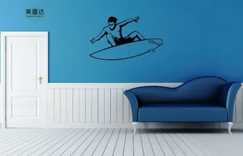 

Wall Stickers Vinyl Decal Surfing Board Decor for Furniture Window Pattern XUPC Single-piece Package Extreme Water Sports Modern