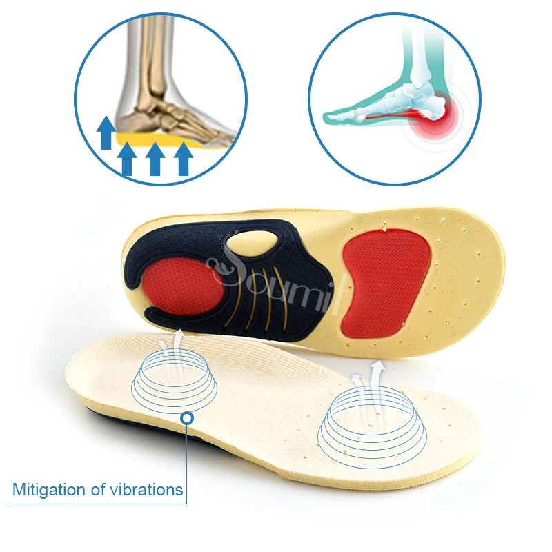 Soumit/Детские ортопедические стельки из соевого волокна для поддержки свода стопы; Дышащие стельки для коррекции плоской стопы