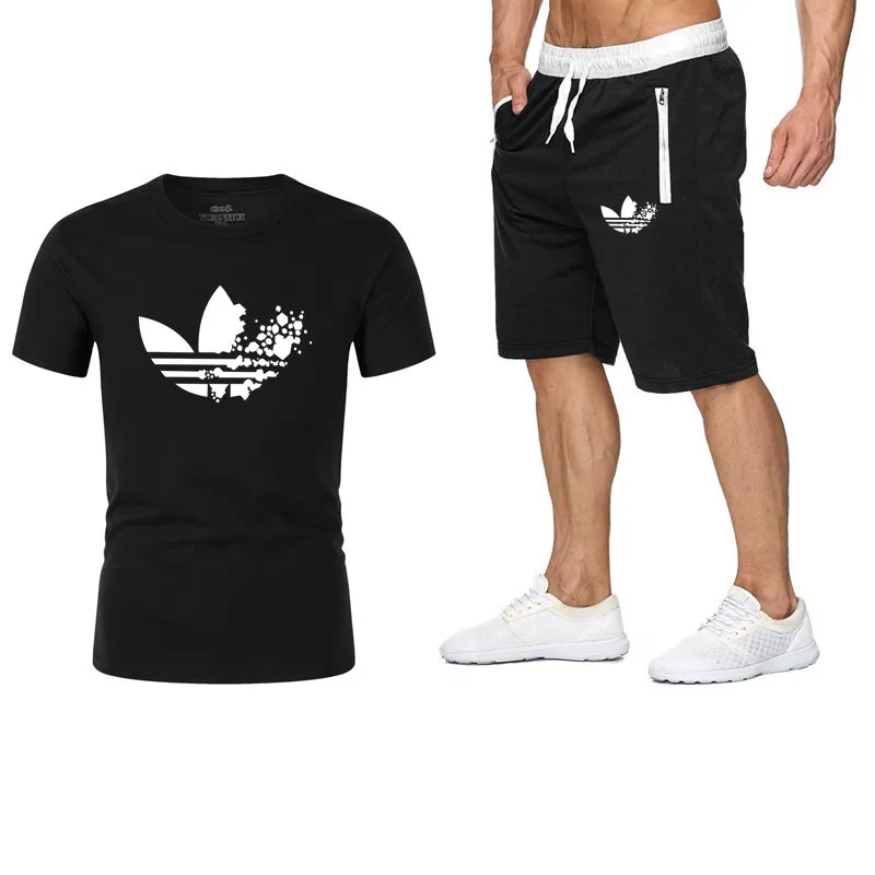 

2019 Newest O-neck fashion short sleeves men Fashion doodle Print Cotton funny Fitness men tops tees casual motion tshirt+